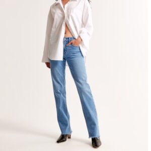 Abercrombie The Straight Mid rise  - Medium